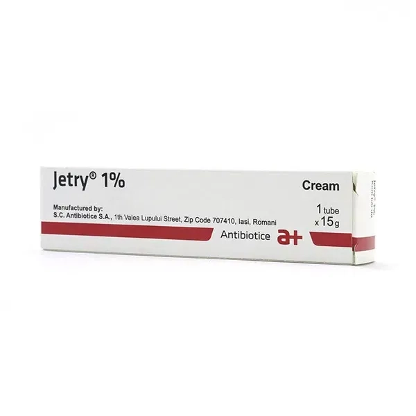 Kem bôi da trị nấm Jetry 1% hộp 1 tuýp 15g
