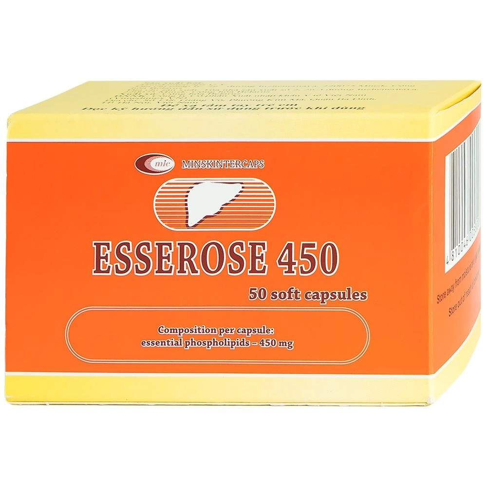 Thuốc điều trị bệnh gan Esserose 450 hộp 5 vỉ x 10 viên nang mềm