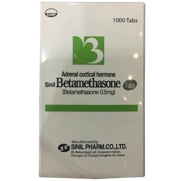 Thuốc Sinil Betamethasone Tabs. hộp 1 lọ 1000 viên