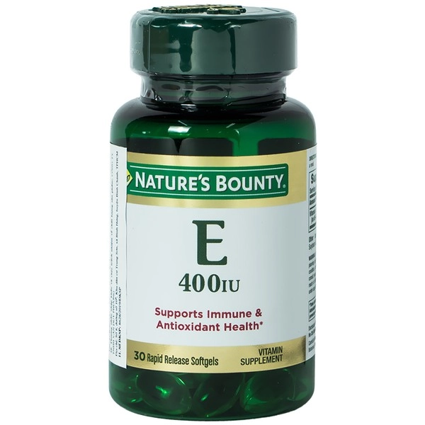 Viên uống đẹp da Nature's Bounty Vitamin E 400IU lọ 30 viên