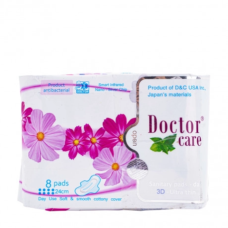 Băng vệ sinh thảo dược siêu mỏng có cánh DOCTOR CARE gói 8 miếng 24cm
