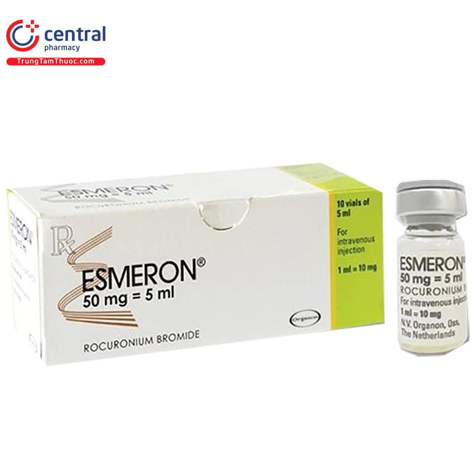 Gây mê toàn thân Esmeron hộp 10 lọ x 5ml