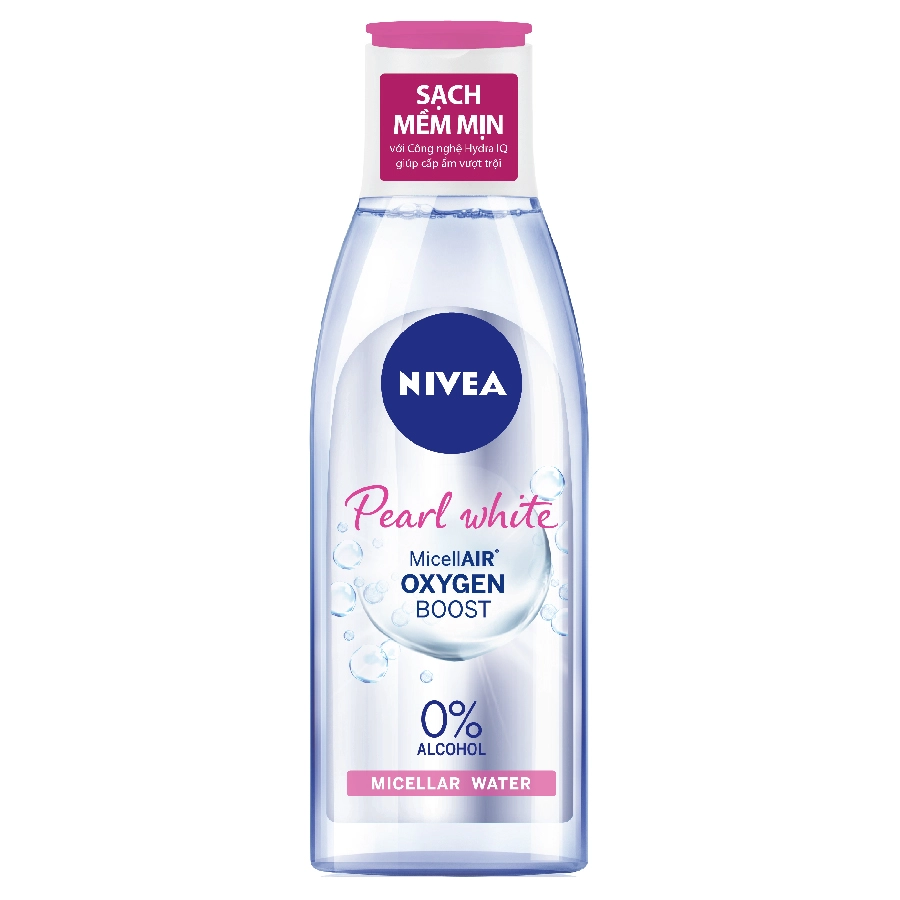 Nước tẩy trang Nivea dành cho da thường, khô Pearl white (đỏ) chai 200ml