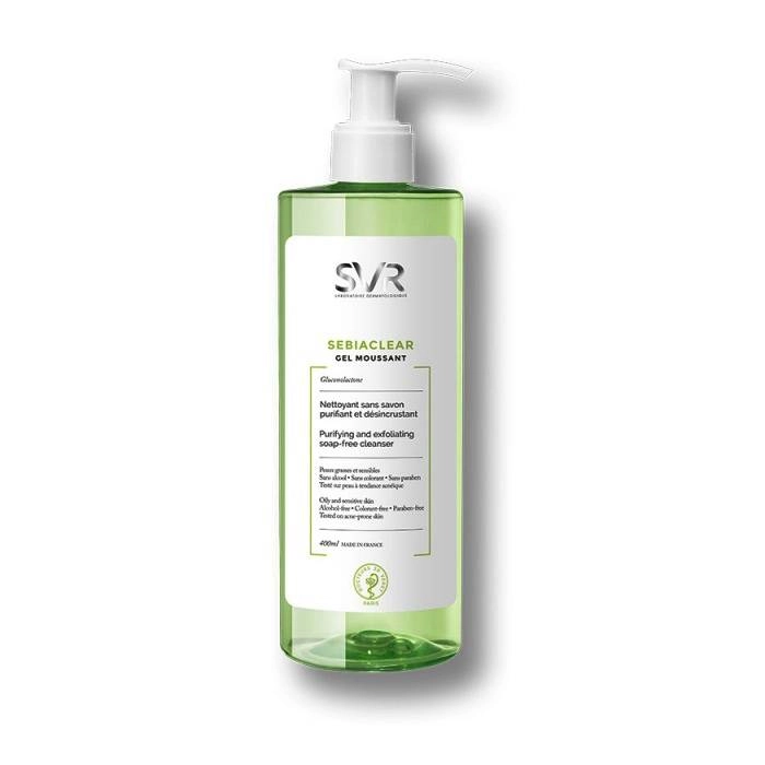 Gel rửa mặt tẩy tế bào chết SVR Sebiaclear Gel Moussant chai 400ml