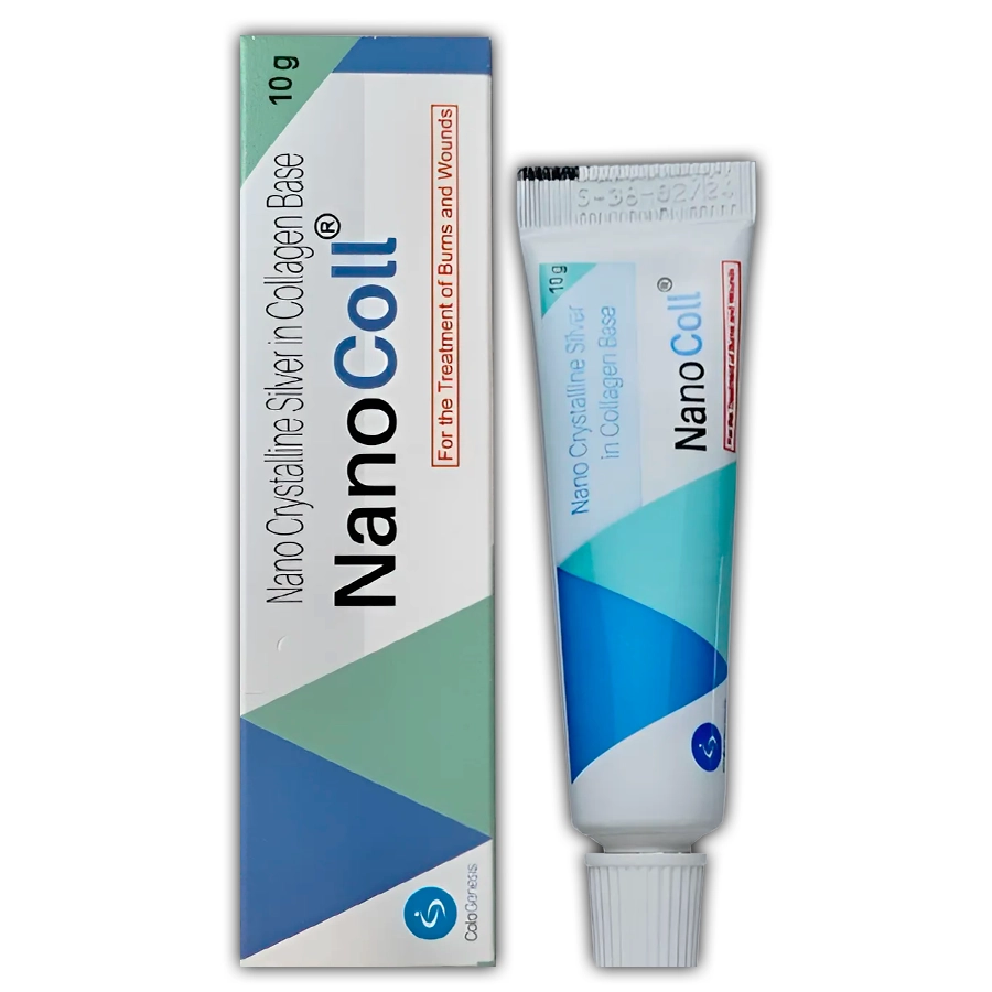 Gel bôi bỏng và vết thương NanoColl  hộp 1 tuýp 10g