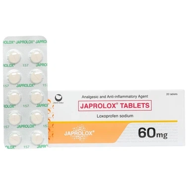 Điều trị viêm khớp dạng thấp mạn tính, viêm xương khớp Japrolox Tablets 60mg Daiichi hộp 2 vỉ x 10 viên