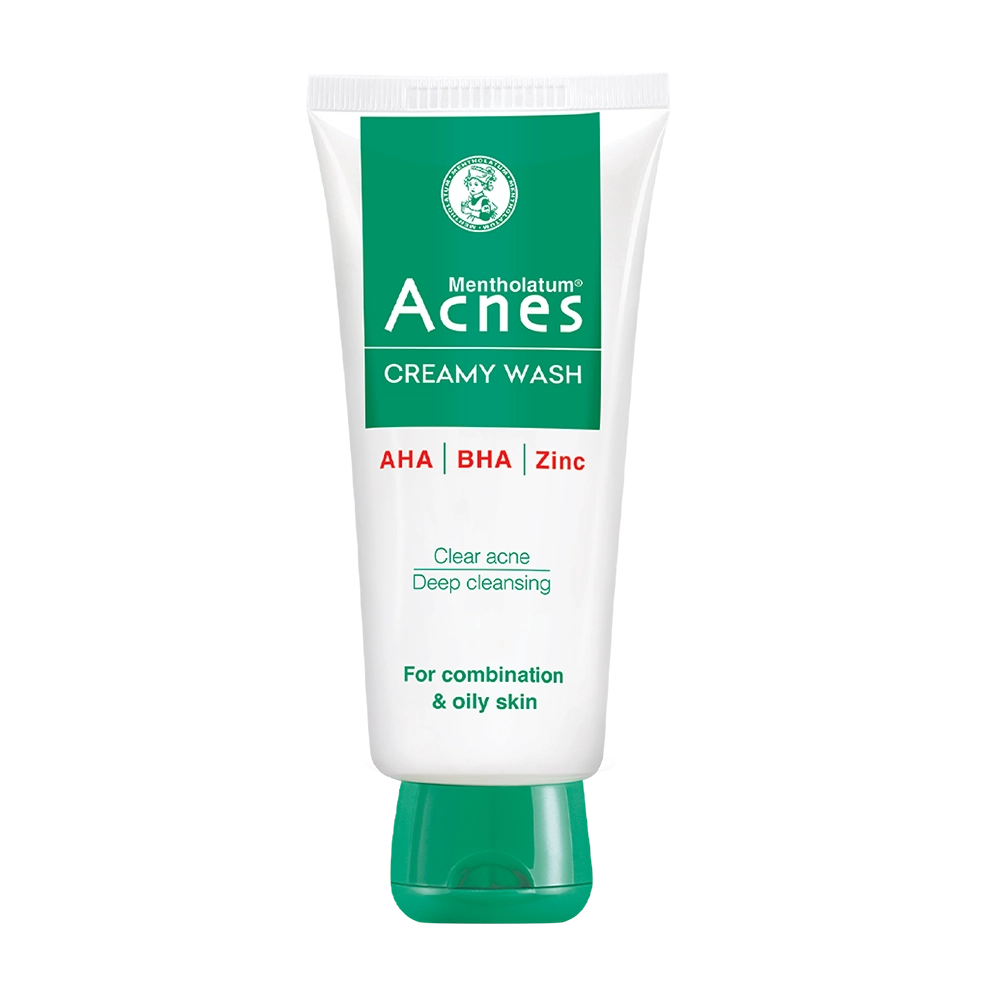 Kem rửa mặt ngăn ngừa mụn Acnes Creamy Wash tuýp 50g
