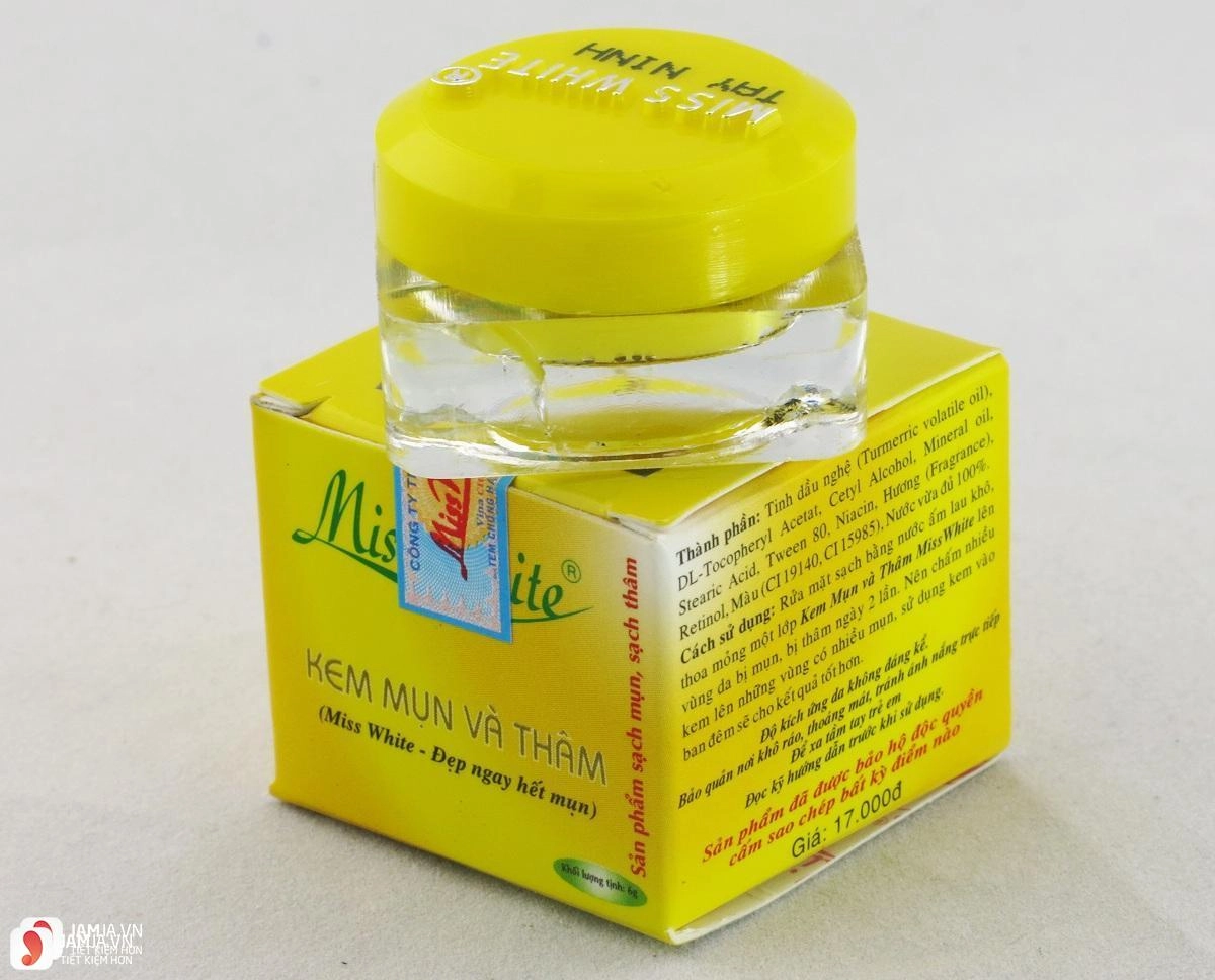 Kem mụn và thâm Miss White hộp 1 lọ 6g