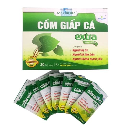Thực phẩm hỗ trợ bệnh trĩ Cốm Giấp Cá Extra hộp 30 gói x 3g
