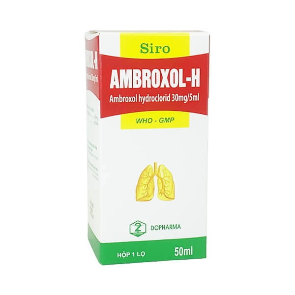Siro long đờm AMBROXOL-H 30mg/5ml  hộp 1 chai 50ml
