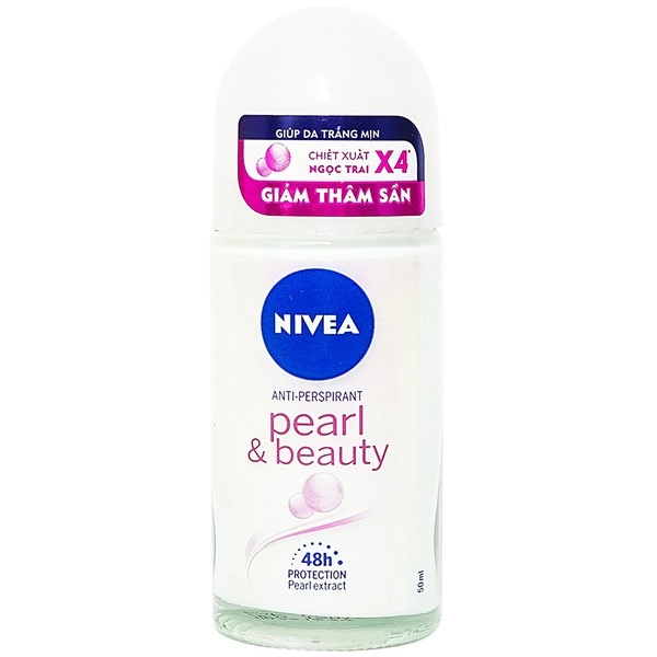 Lăn khử mùi Nivea Pearl Beauty Ngọc Trai chai 50ml
