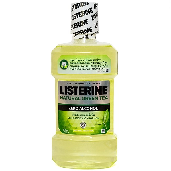 Nước súc miệng Listerine Green Tea Zero Alcohol chai 750ml