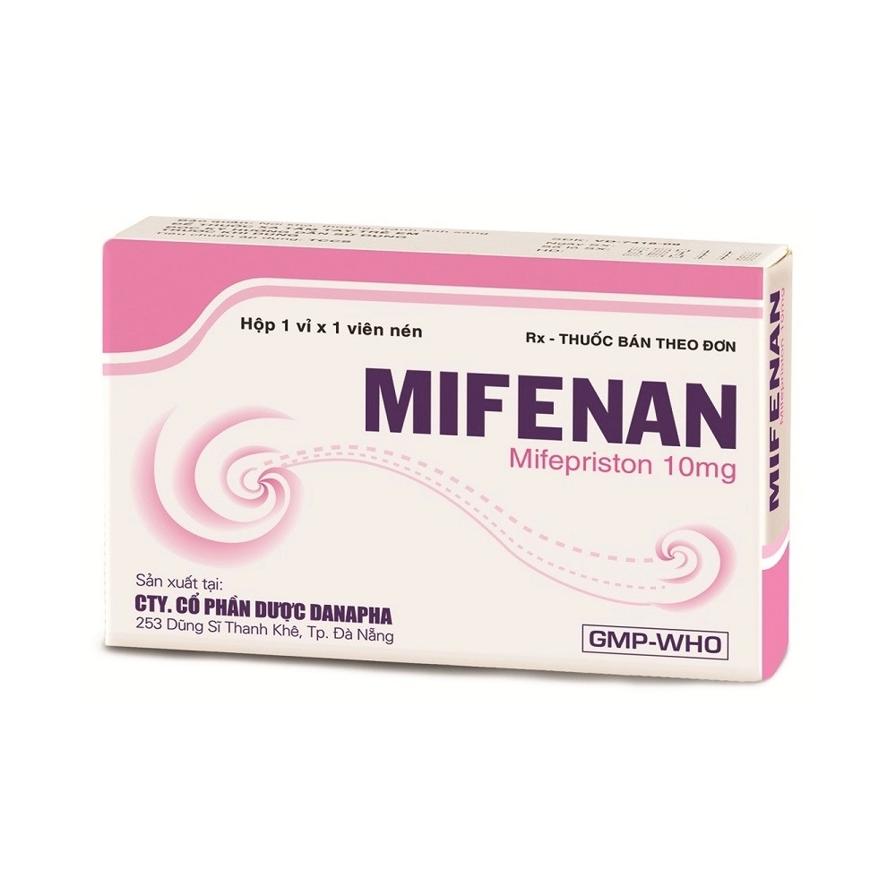Thuốc tránh thai Mifenan 10mg Danapha hộp 1 viên