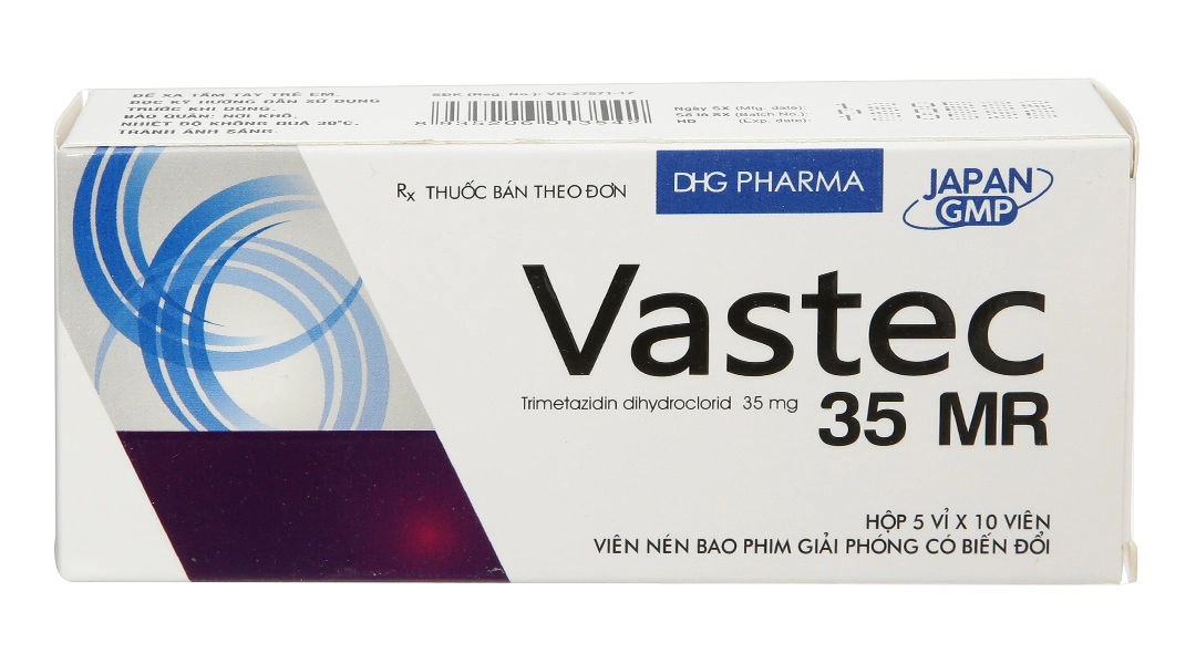 Thuốc điều trị tăng huyết áp Vastec 35 MR hộp 5 vỉ x 10 viên nén bao phim giải phóng có biến đổi