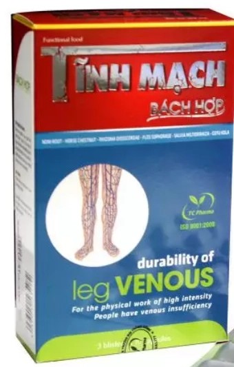 Thực phẩm hỗ trợ tĩnh mạch TĨNH MẠCH BÁCH HỢP hộp 30 viên