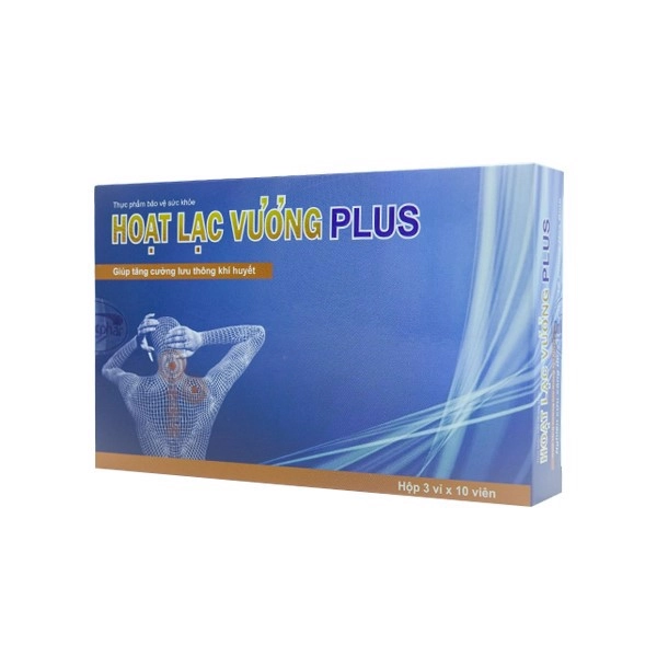 Giúp tăng cường lưu thông khí huyết Hoạt Lạc Vương Plus hộp 3 vỉ x 10 viên