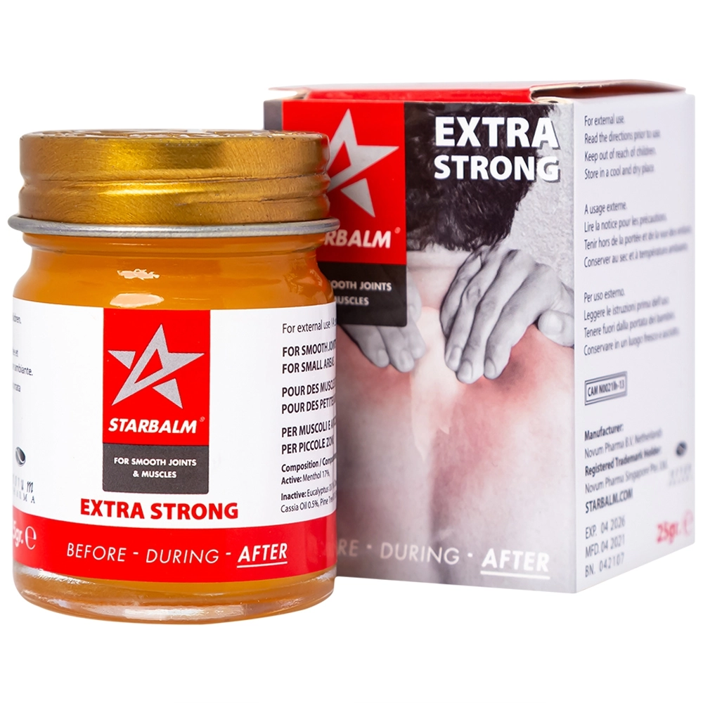 Dầu cù là đỏ Starbalm hộp 1 lọ 25g