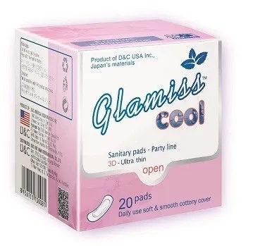 Băng vệ sinh thảo dược hằng ngày Glamiss Cool gói 20 miếng