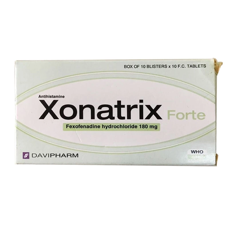 Thuốc chống dị ứng Xonatrix Forte hộp 100 viên