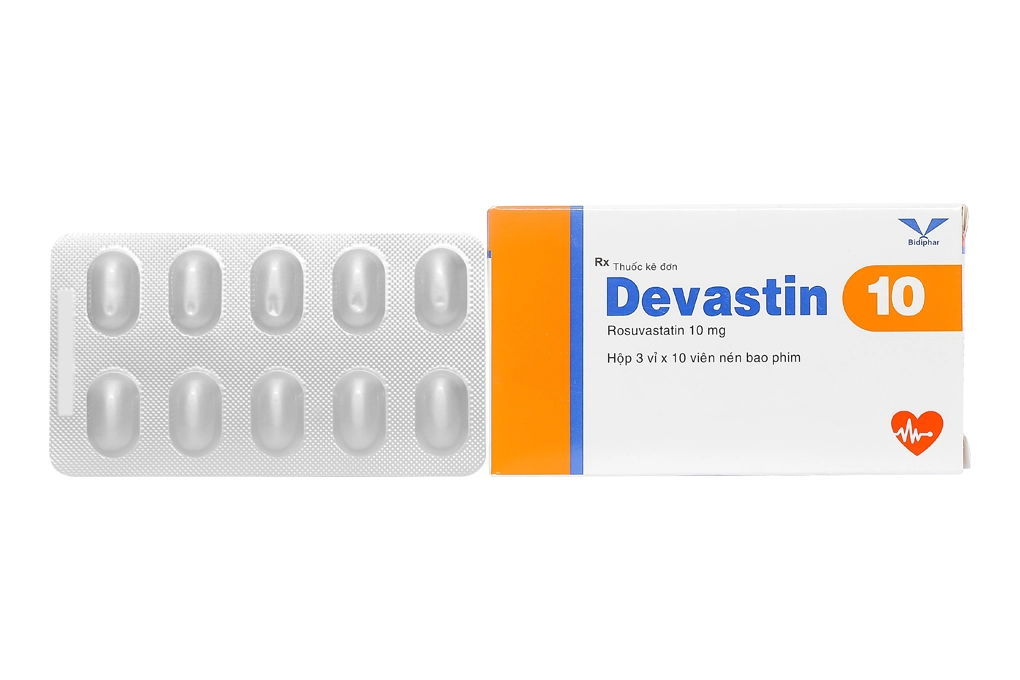 Devastin 10mg hộp 30 viên