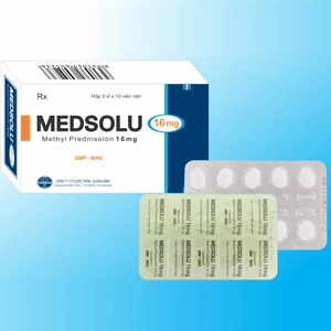 Thuốc chống dị ứng, chống viêm và ức chế miễn dịch Medsolu 16mg hộp 3 vỉ x 10 viên