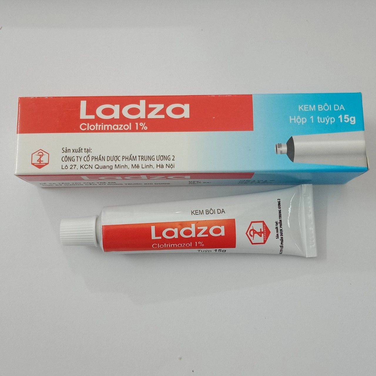 Kem bôi trị nấm Ladza hộp 1 tuýp 15g