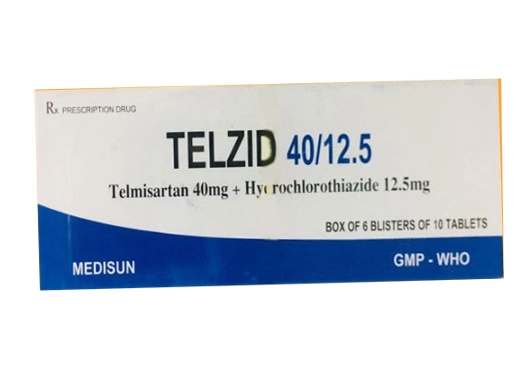 Thuốc tim mạch Telzid 40/12.5 hộp 60 viên