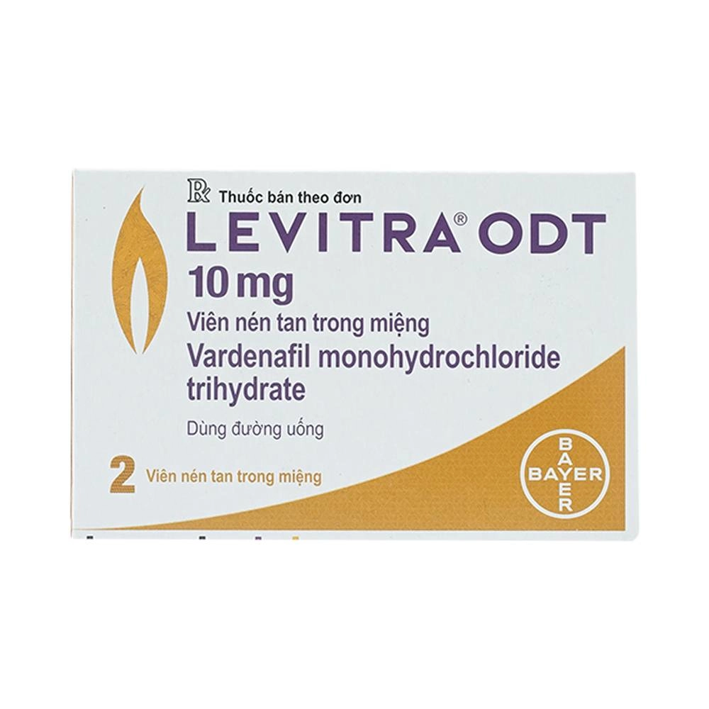 Thuốc điều trị rối loạn cương dương Levitra ODT 10mg hộp 2 viên