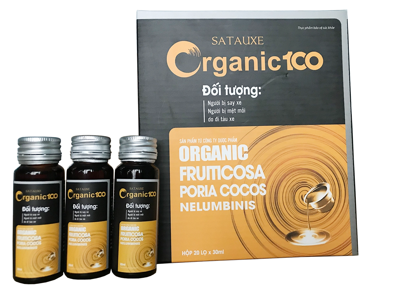 Thực phẩm bảo vệ sức khoẻ SATAUXE Organic 100 hộp 20 lọ 