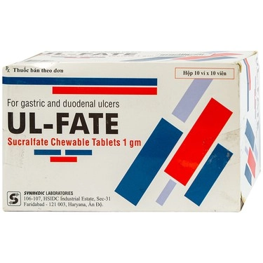 Điều trị viêm loét dạ dày, tá tràng UL- Fate Synmedic hộp 10 vỉ x 10 viên