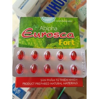 Viên uống hỗ trợ điều trị ho Eurosca Fort hộp 100 viên