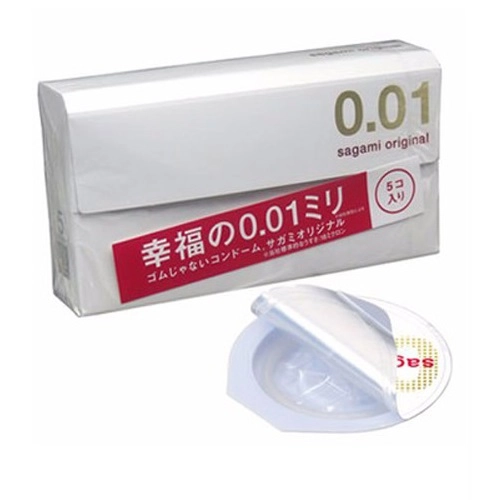 Bao cao su Sagami Original 0.01 hộp 5 cái