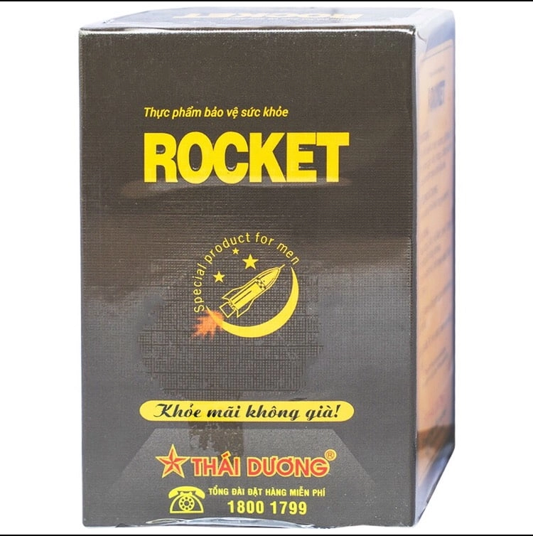 Hỗ trợ tăng cường sinh lực nam giới ROCKET hộp 10 gói