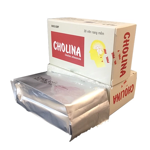 Thuốc tuần hoàn máu não, cải thiện trí nhớ Cholina  hộp 30 viên