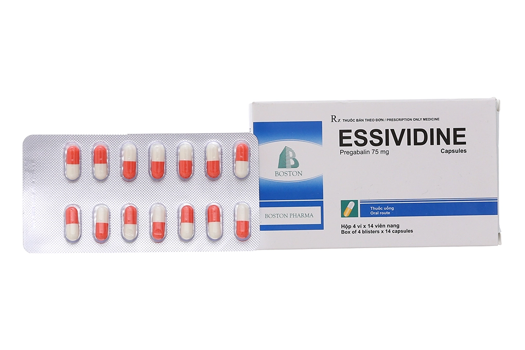 Thuốc trị động kinh Essividine 75mg hộp 56 viên