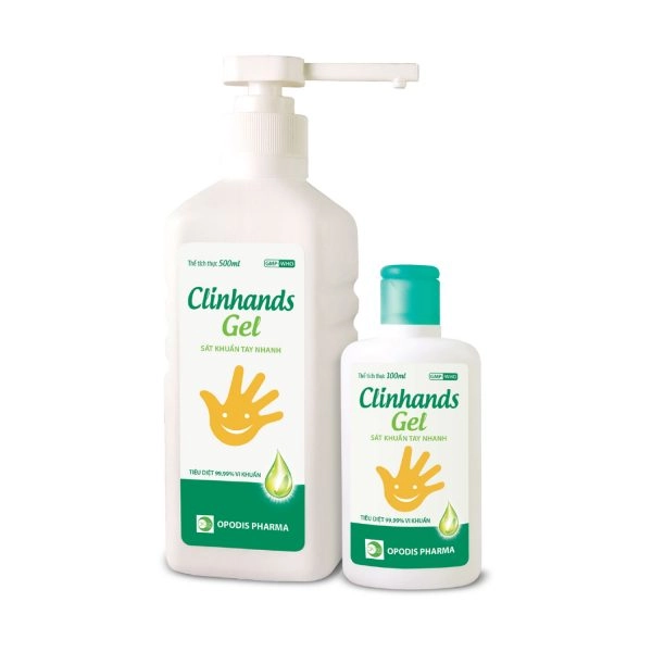 Gel sát khuẩn tay Clinhands Gel Opodis Pharma chai 70ml