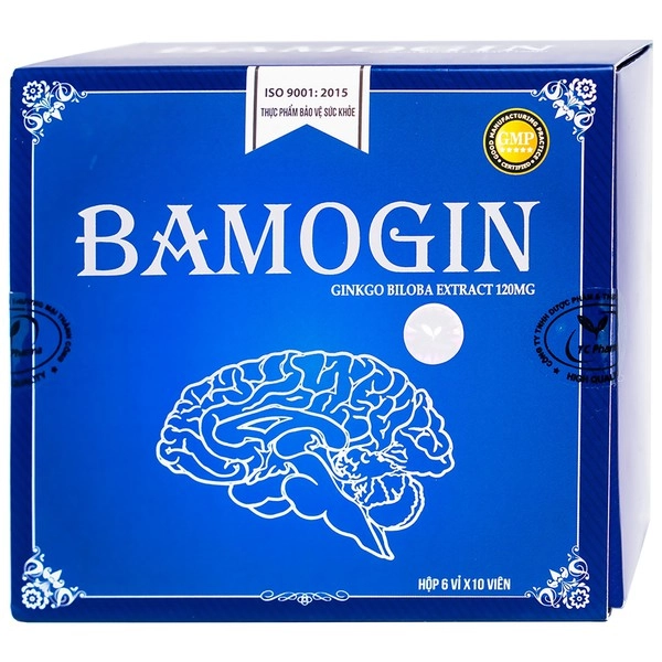 Thực phẩm bảo vệ sức khỏe BAMOGIN hộp 6 vỉ x 10 viên