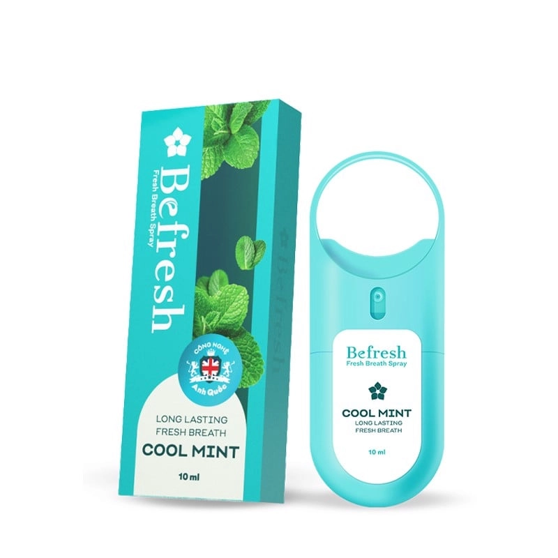 Xịt thơm miệng Befresh Bạc Hà hộp 1 chai 10ml