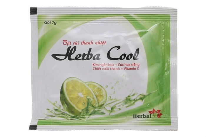 Bột sủi thanh nhiệt Herba Cool hộp 5 gói