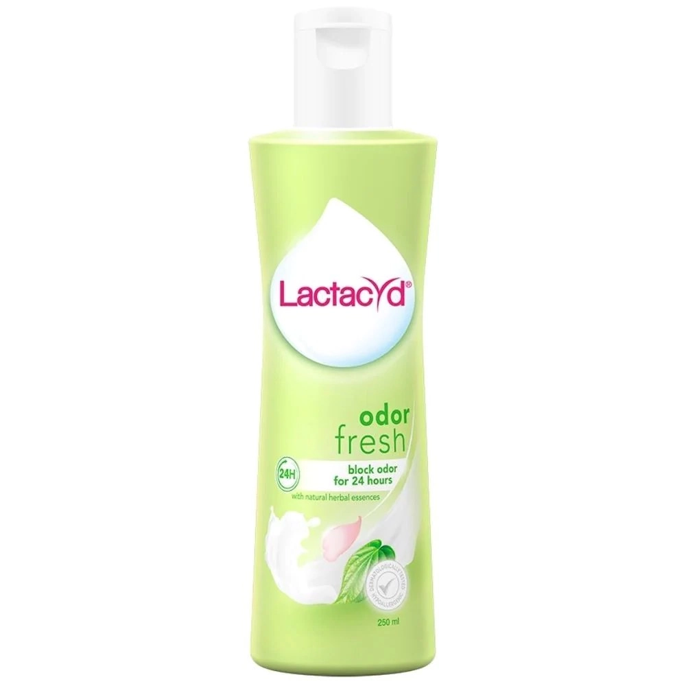 Dung dịch vệ sinh phụ nữ hương lá trầu  LactacYd Odor Fresh  chai 250ml