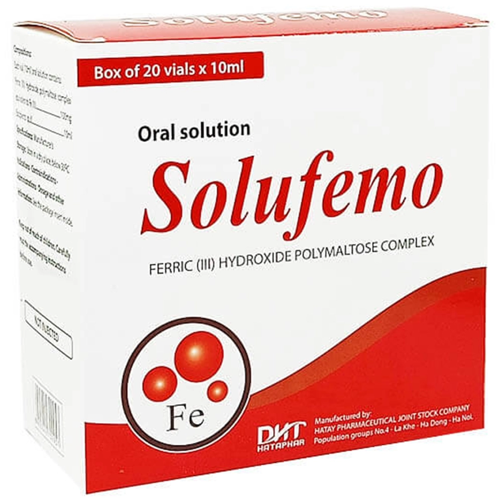 Dung dịch uống Solufemo Hataphar hộp 20 ống