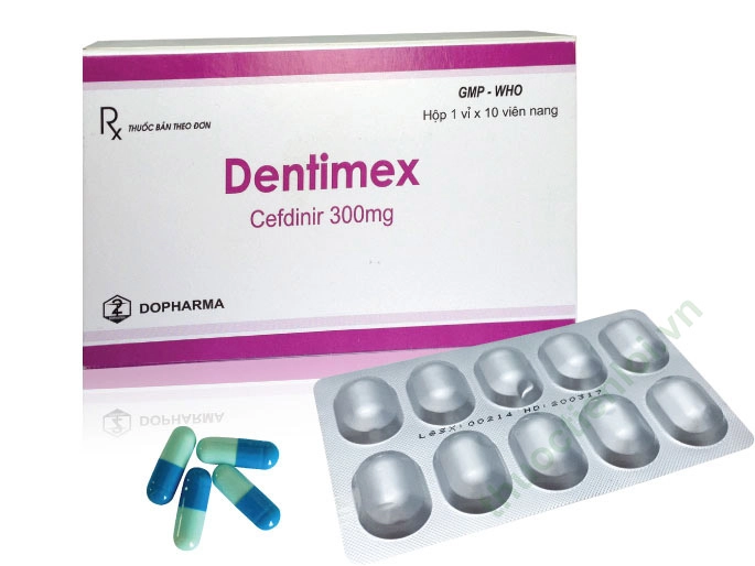 Thuốc kháng sinh Dentimex hộp 1 vỉ x 10 viên
