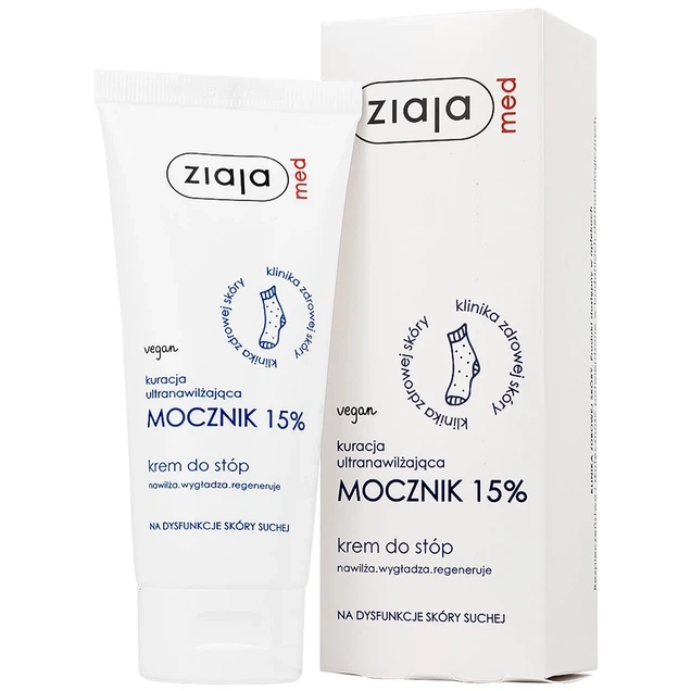 Kem mềm da làm mềm, dưỡng ẩm, chăm sóc da khô Ziaja Med Mocznik 15% tuýp x 100ml