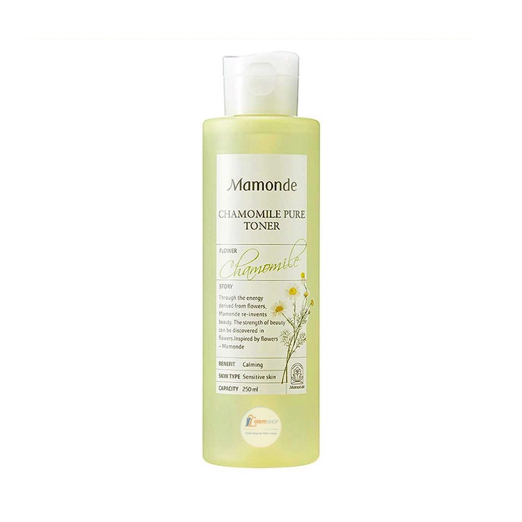 Nước hoa hồng cho da nhạy cảm Mamonde Chamomile Pure Toner chai 250ml