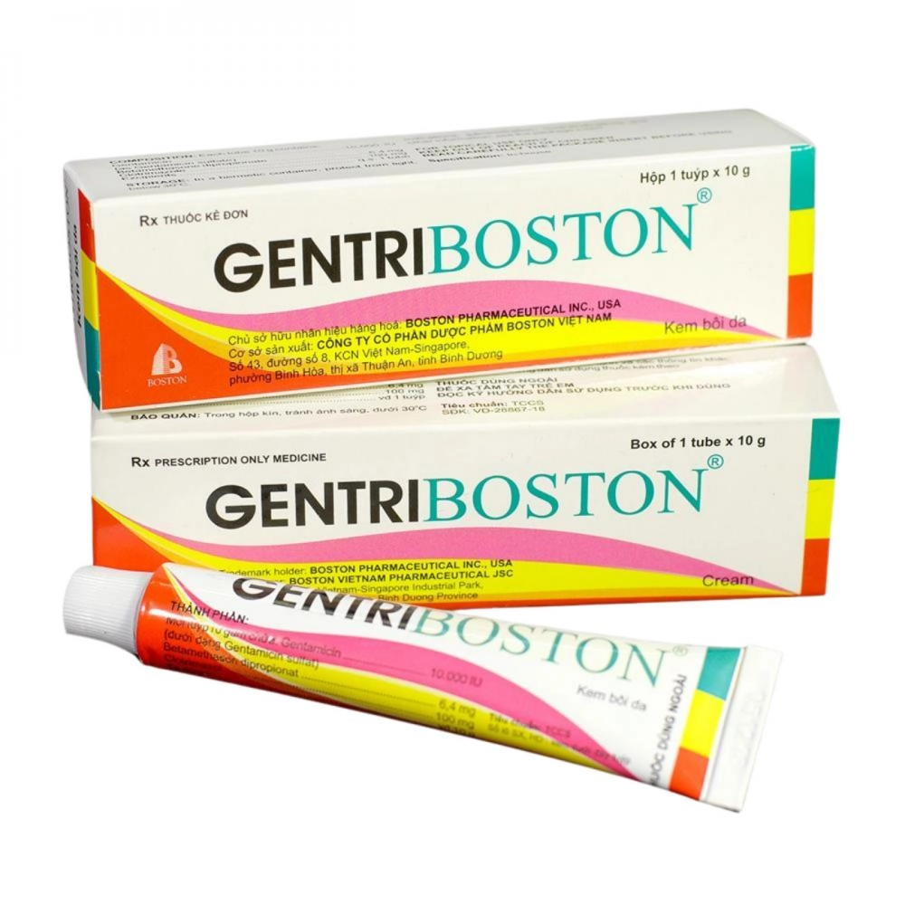 Kem bôi ngoài da GENTRIBOSTON hộp 1 tuýp 10g