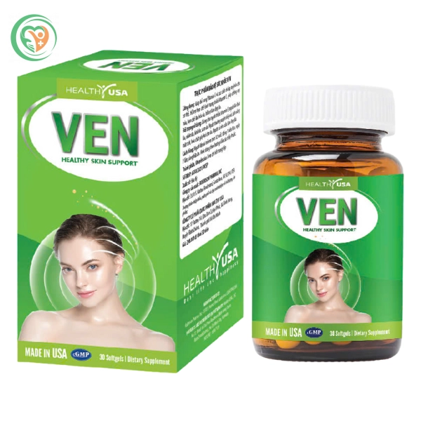 Bổ sung vitamin E, giúp làm đẹp da, hạn chế lão hoá VEN Healthy USA hộp 30 viên