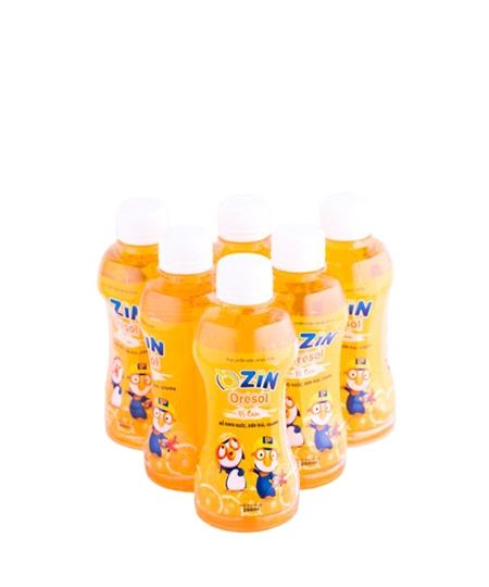 Nước bù điện giải Ozin Oresol (vị cam) chai 250ml