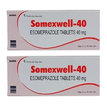 Điều trị trào ngược dạ dày Somexwell-40mg Micro hộp 3 vỉ x 10 viên