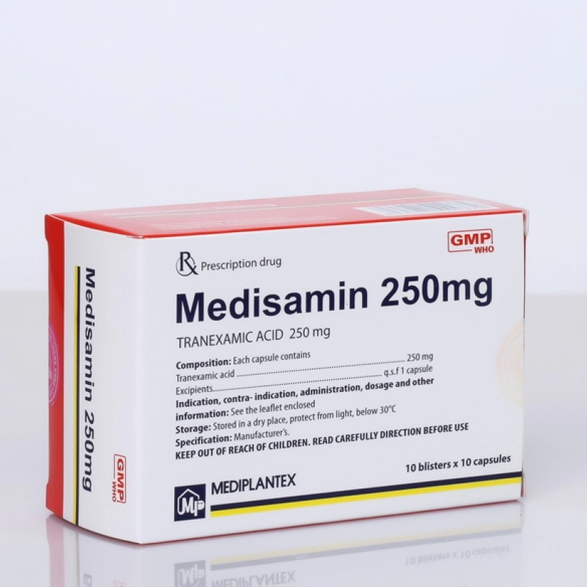 Thuốc cầm máu MEDISAMIN 250MG hộp 100 viên