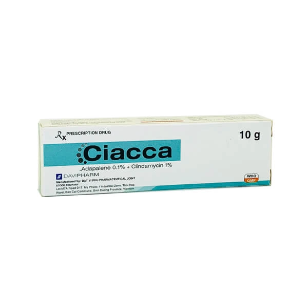 Gel bôi ngoài da Ciacca hộp 1 tuýp 10 gram